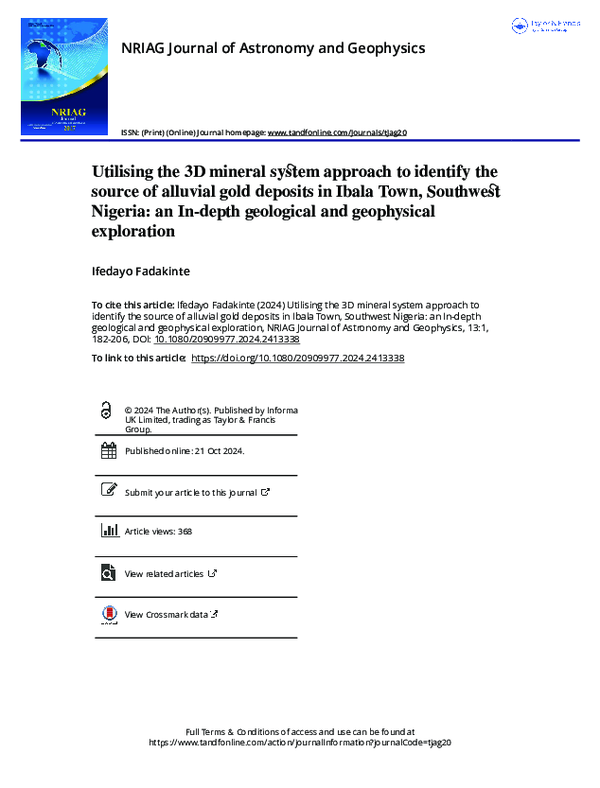 (PDF) Utilising the 3D mineral system approach to identify the source ...