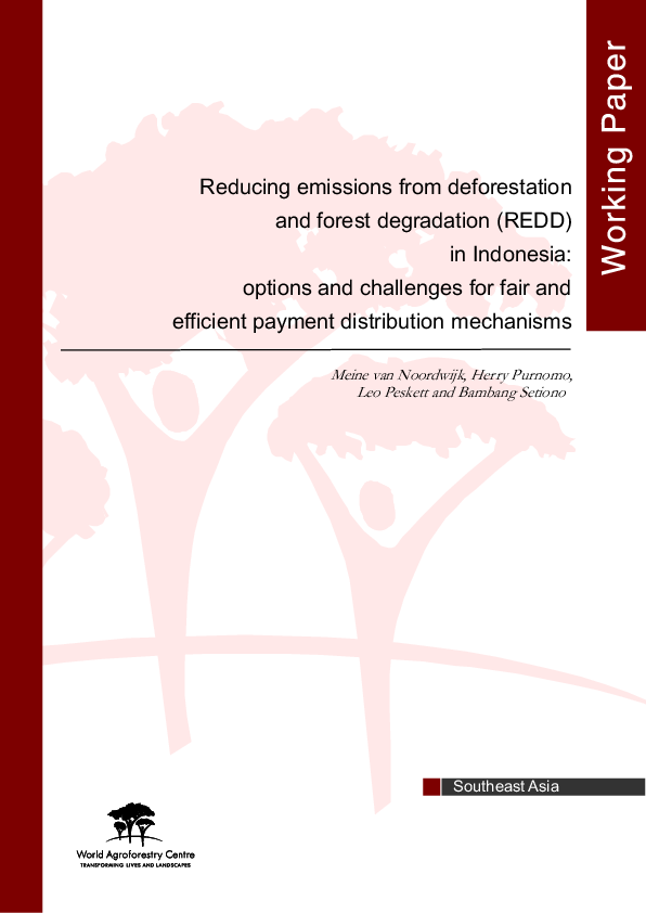 (PDF) Reducing emissions from deforestation and forest degradation ...