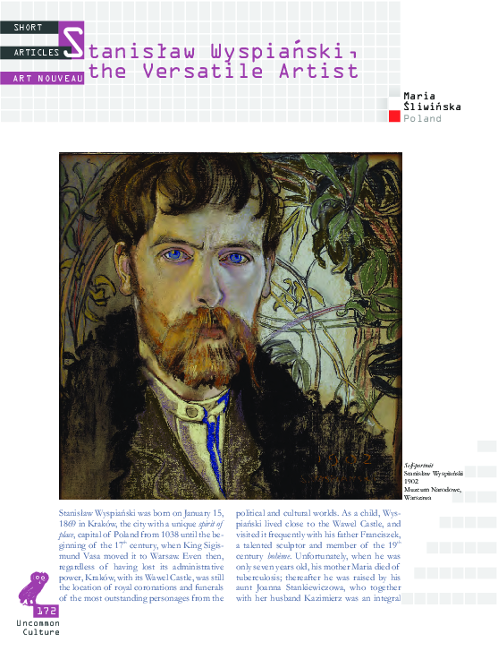 (PDF) Poland : Stanisław Wyspiański the Versatile Artist