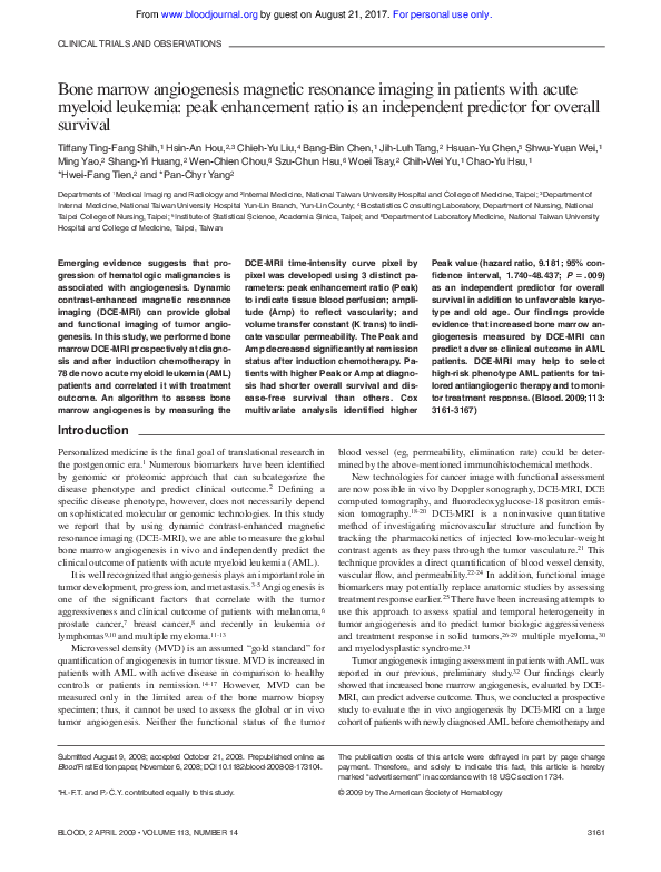 (PDF) Bone marrow angiogenesis magnetic resonance imaging in patients ...