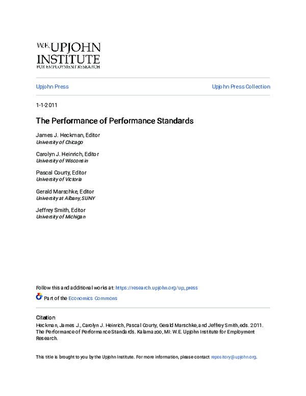 (PDF) The Performance of Performance Standards