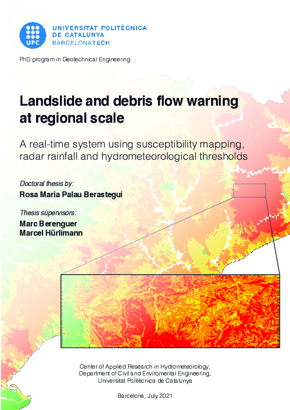 (PDF) Landslide and debris flow warning at regional scale. A real-time ...