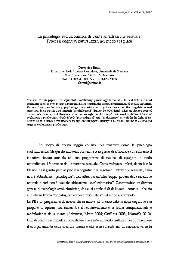 Datazione psicologia di attrazione