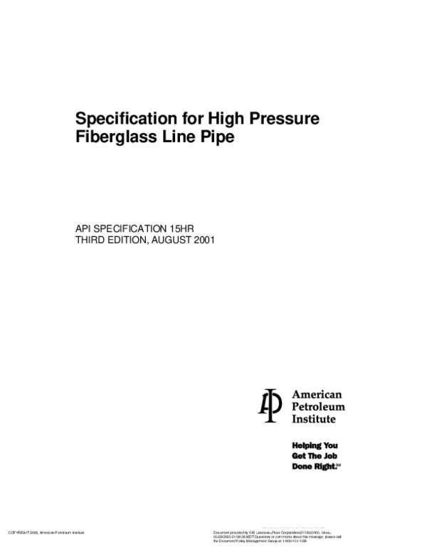 (PDF) API Spec 15HR-
