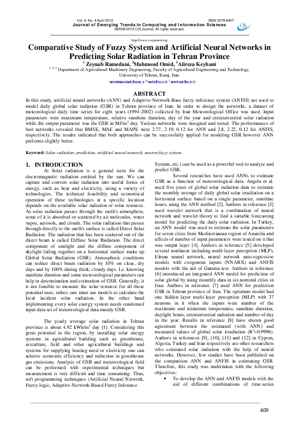 (PDF) Comparative Study of Fuzzy System and Artificial Neural Networks ...