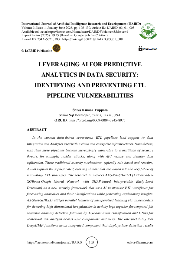 (PDF) LEVERAGING AI FOR PREDICTIVE ANALYTICS IN DATA SECURITY ...