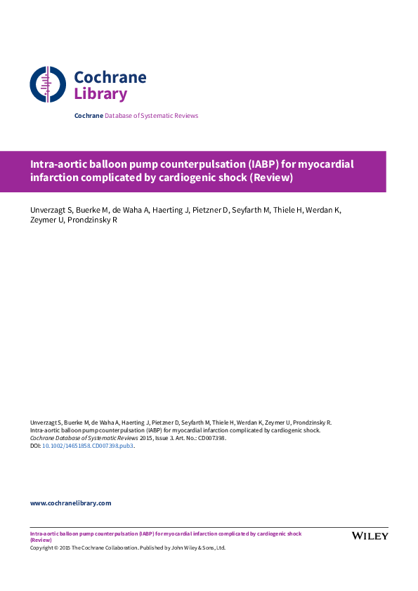 (PDF) Intra-aortic balloon pump counterpulsation (IABP) for myocardial ...