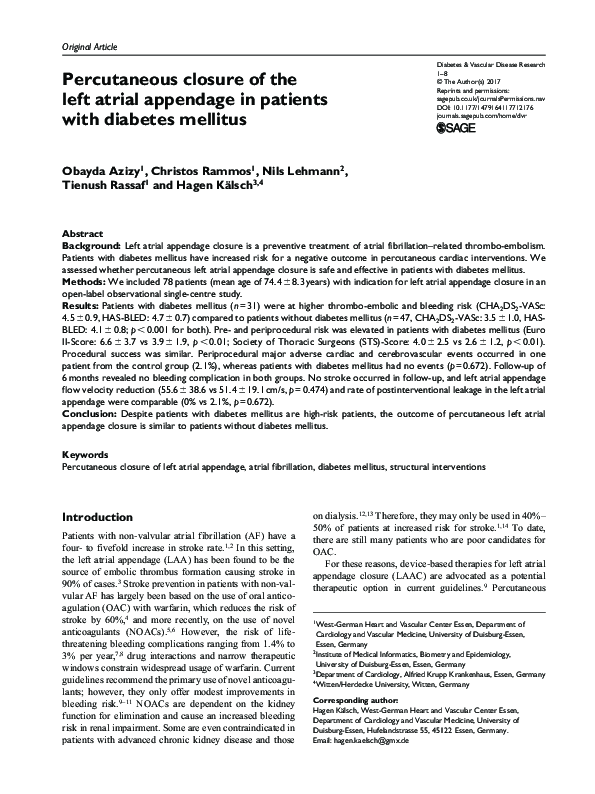 (PDF) Percutaneous closure of the left atrial appendage was noninferior ...