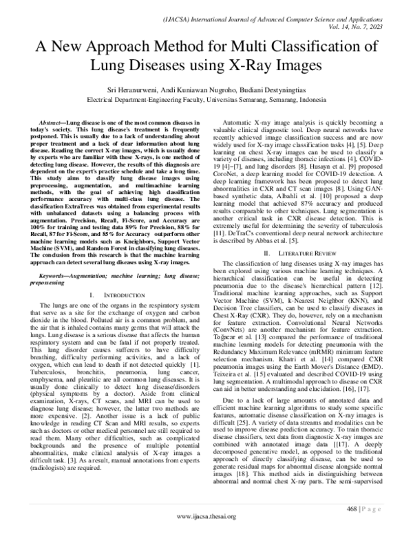(PDF) A New Approach Method for Multi Classification of Lung Diseases ...