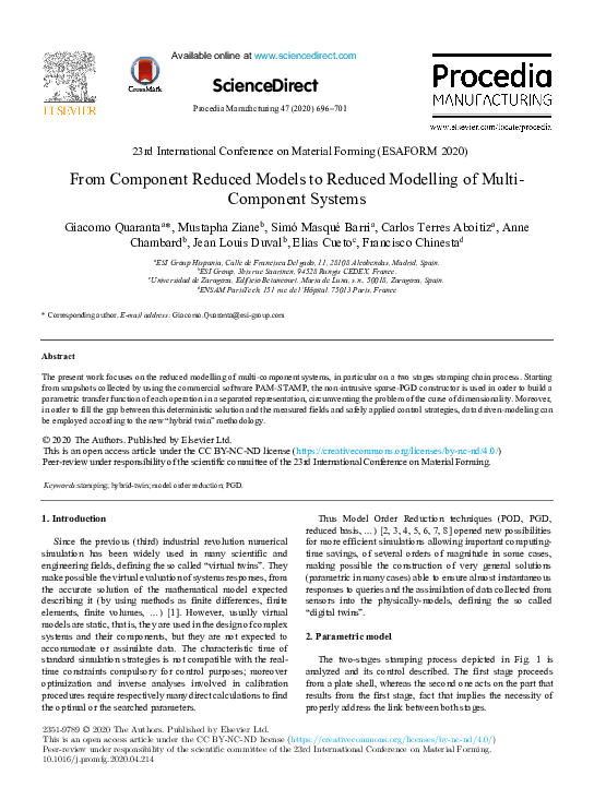 (PDF) From Component Reduced Models to Reduced Modelling of Multi ...