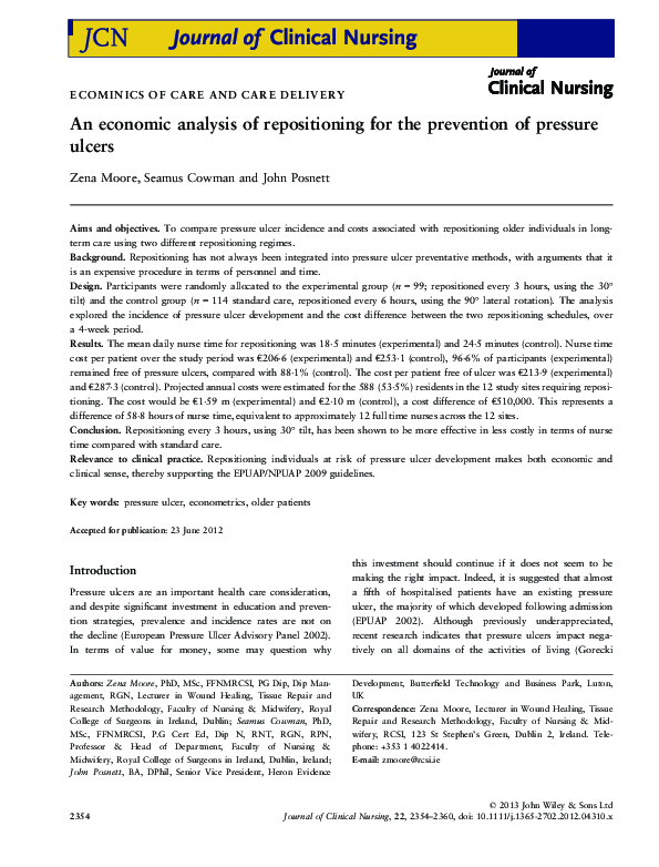 (PDF) An economic analysis of repositioning for the prevention of ...