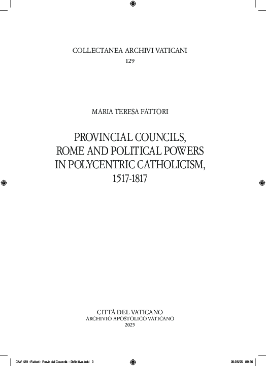 (PDF) Provincial Councils, Rome and Political Powers in Polycentric ...