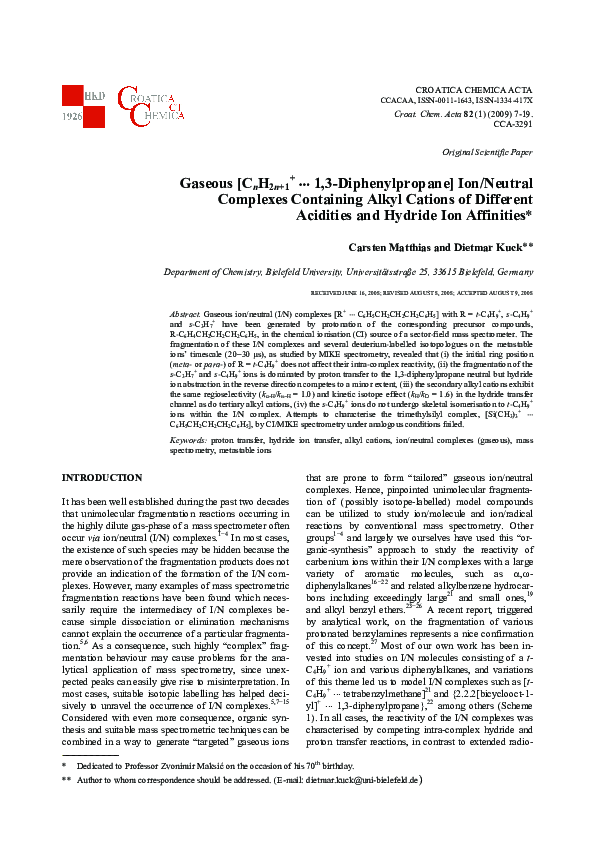 (PDF) Gaseous [CnH2n+1+ center dot center dot center dot 1,3 ...