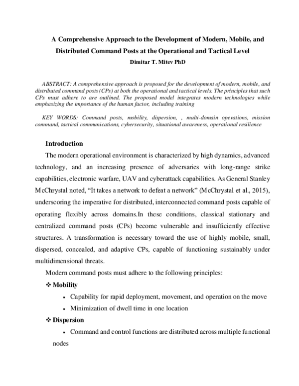 (PDF) A Comprehensive Approach to the Development of Modern, Mobile ...