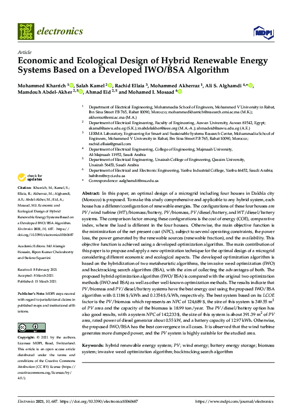 (PDF) Economic and Ecological Design of Hybrid Renewable Energy Systems ...