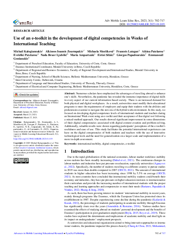 (PDF) Use of an e-toolkit in the development of digital competencies in ...