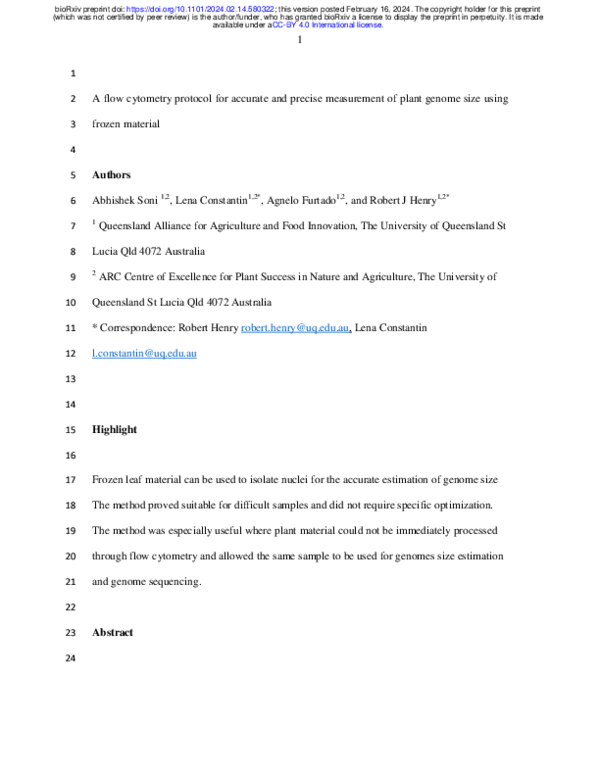 (PDF) A flow cytometry protocol for accurate and precise measurement of ...