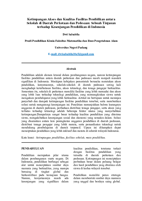 Kesenjangan digital di daerah pedesaan dan perkotaan