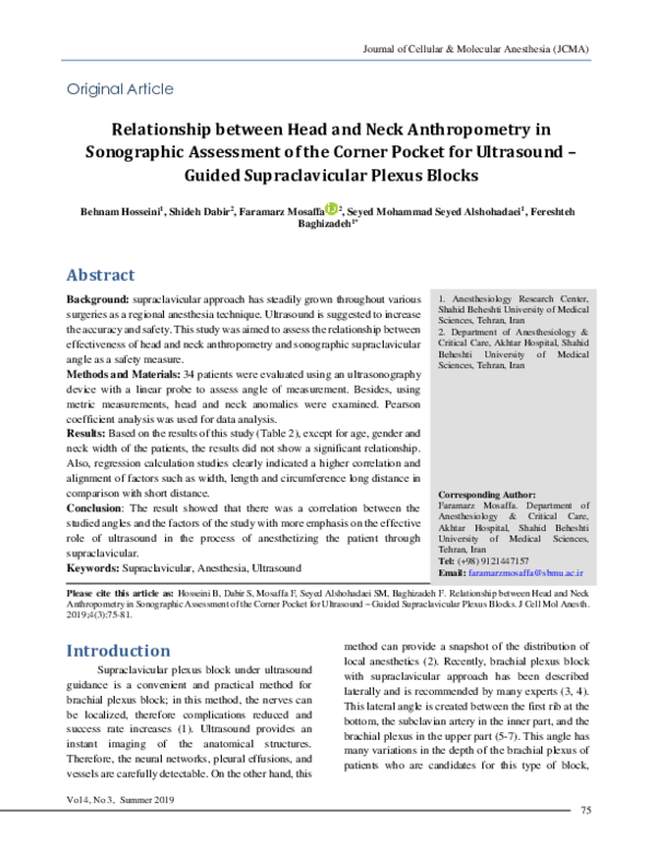 (PDF) Relationship between Head and Neck Anthropometry in Sonographic ...