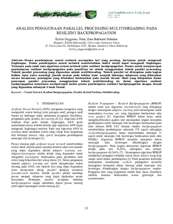 (PDF) Analisis Penggunaan Parallel Processing Multithreading Pada ...