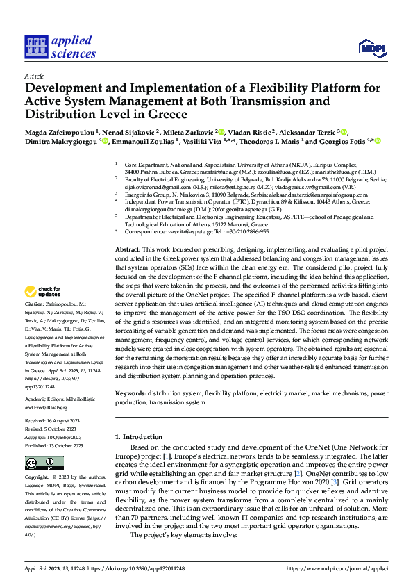 (PDF) Development and Implementation of a Flexibility Platform for ...