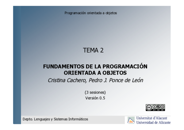 (PDF) Fundamentos de la programación orientada a objetos