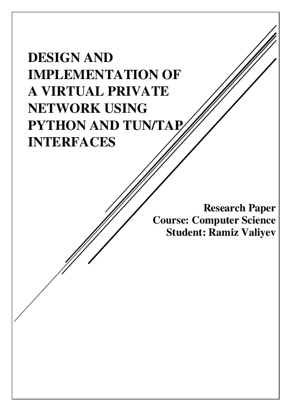 (PDF) DESIGN AND IMPLEMENTATION OF A VIRTUAL PRIVATE NETWORK USING ...