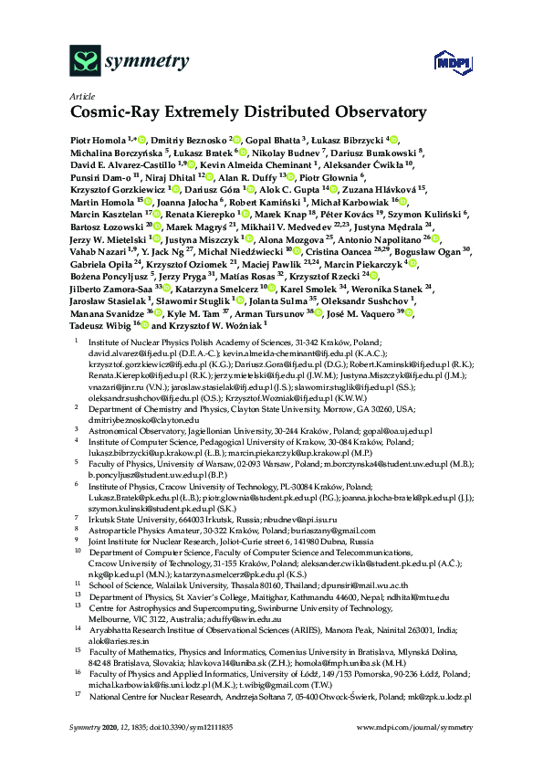 (PDF) Cosmic Ray Extremely Distributed Observatory