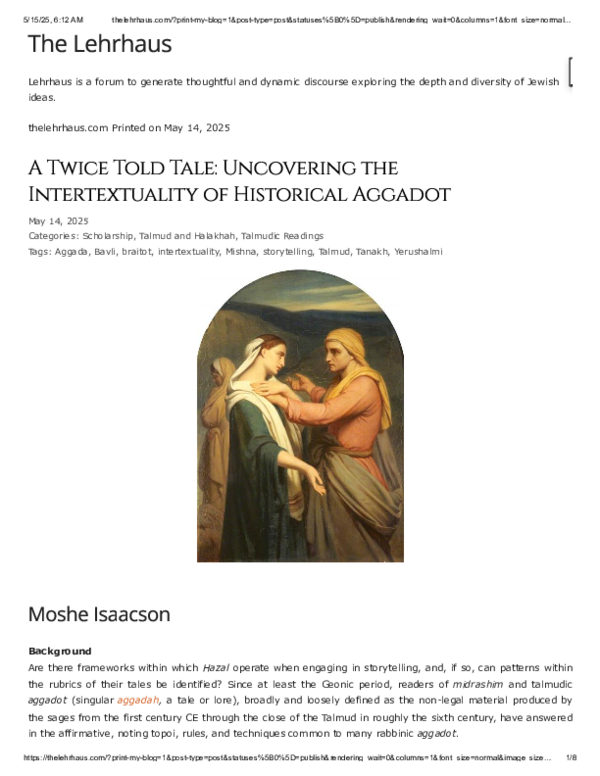(PDF) A Twice Told Tale: Uncovering the Intertextuality of Historical ...