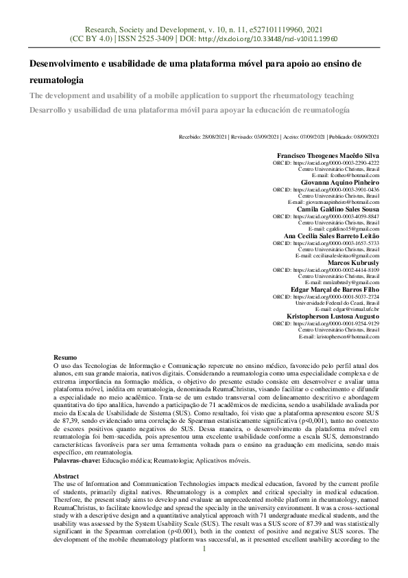 (PDF) The development and usability of a mobile application to support ...
