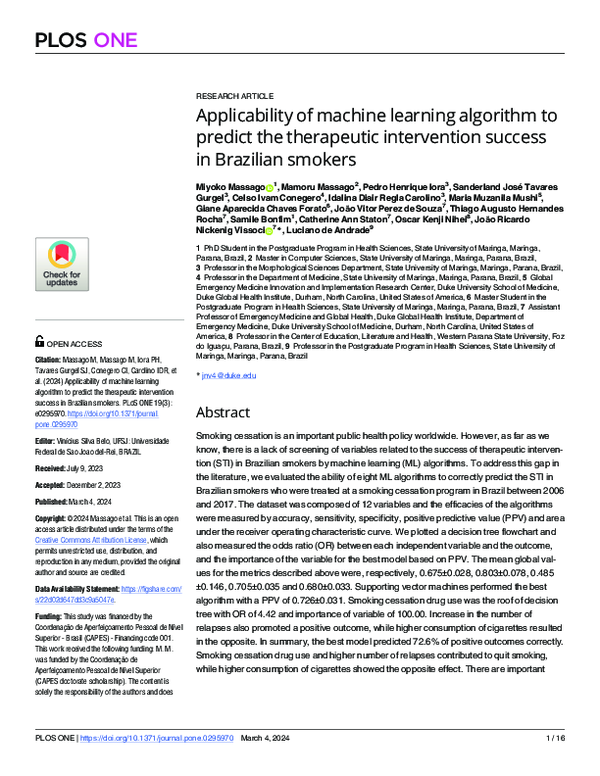 (PDF) Applicability of machine learning algorithm to predict the ...