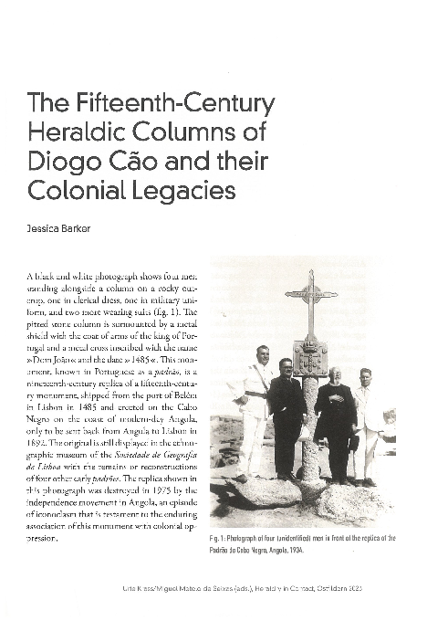 (PDF) The Fifteenth-Century Heraldic Columns of Diogo Cão and their ...
