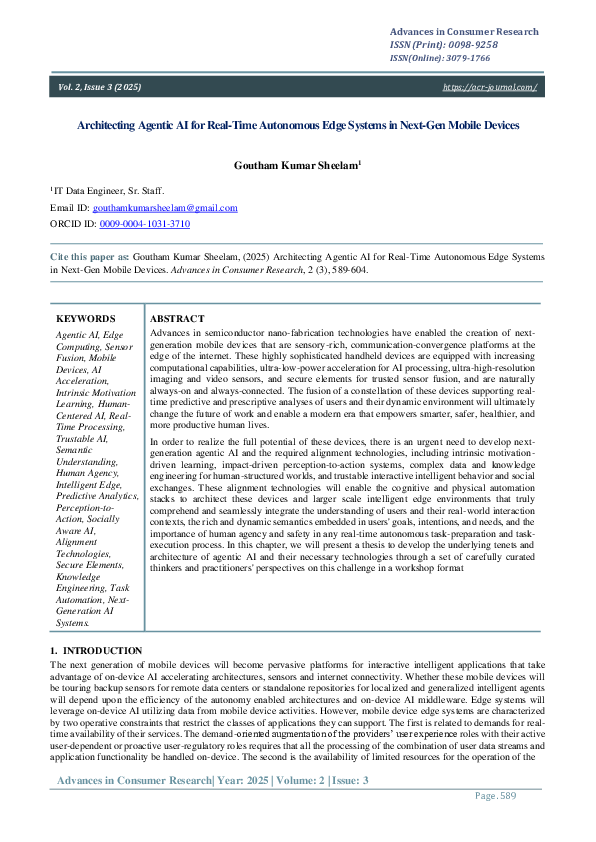 (PDF) Architecting Agentic AI for Real-Time Autonomous Edge Systems in ...