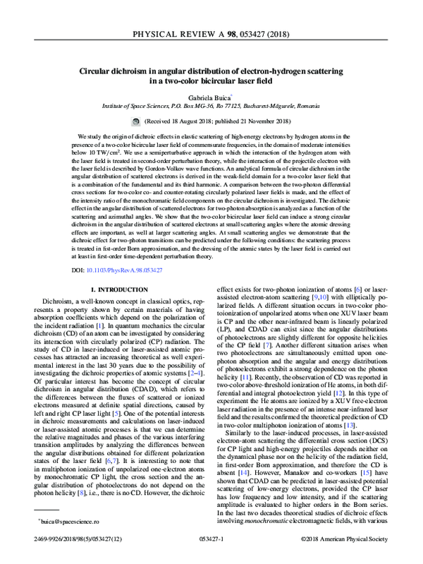 (PDF) Circular dichroism in the angular distribution of core-level ...