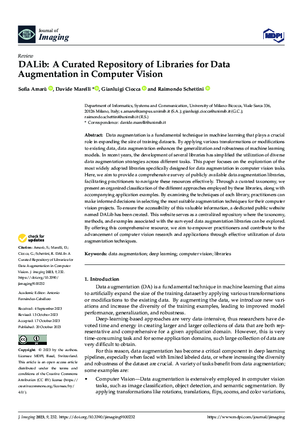 (PDF) DALib: A Curated Repository of Libraries for Data Augmentation in ...