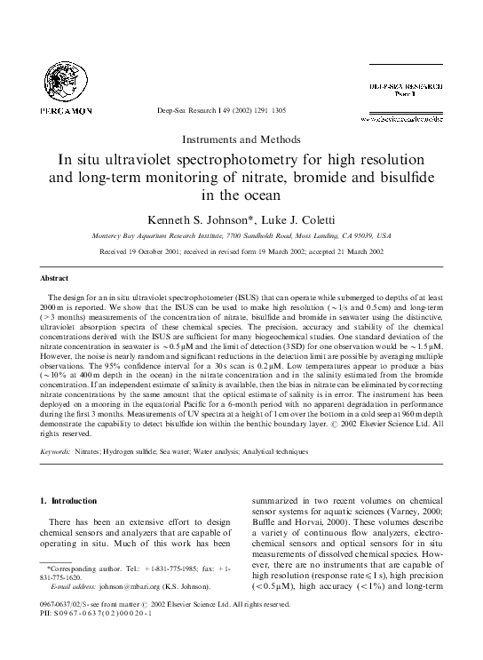 (PDF) Instruments and Methods In