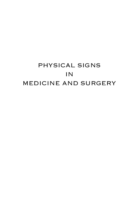 (PDF) Physical Signs in Medicine and Surgery - An Atlas of Rare, Lost ...