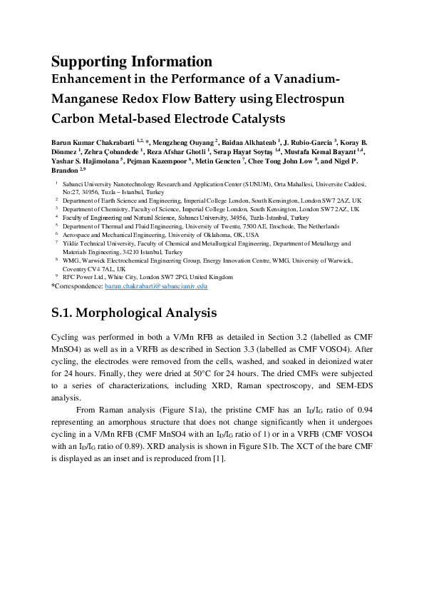 (PDF) Enhancement in the Performance of a Vanadium-Manganese Redox Flow ...