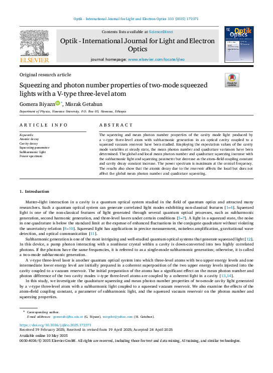 (PDF) Optik -International Journal for Light and Electron Optics