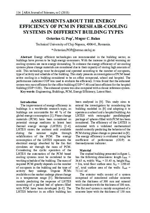 (PDF) Assessments about the energy efficiency of PCM in fresh AIR ...
