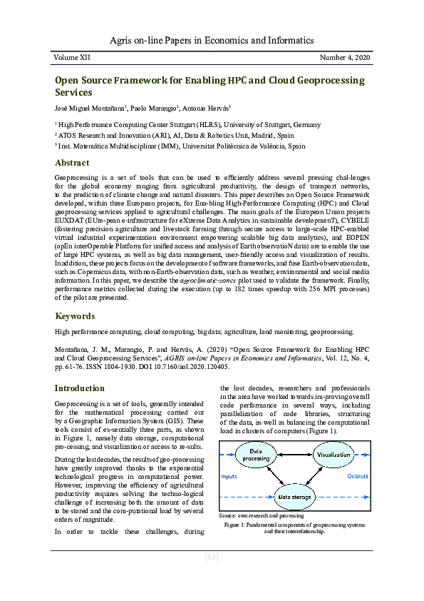 (PDF) Open Source Framework for Enabling HPC and Cloud Geoprocessing ...