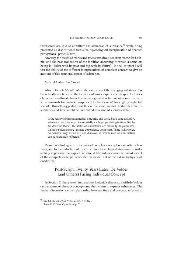 (PDF) Post-Script. Twenty Years Later: De Volder (and Others) Facing ...