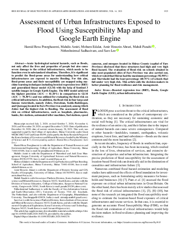 (PDF) Assessment of Urban Infrastructures Exposed to Flood Using ...