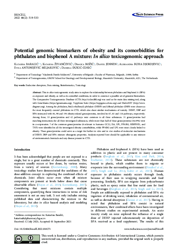 (PDF) Potential genomic biomarkers of obesity and its comorbidities for ...