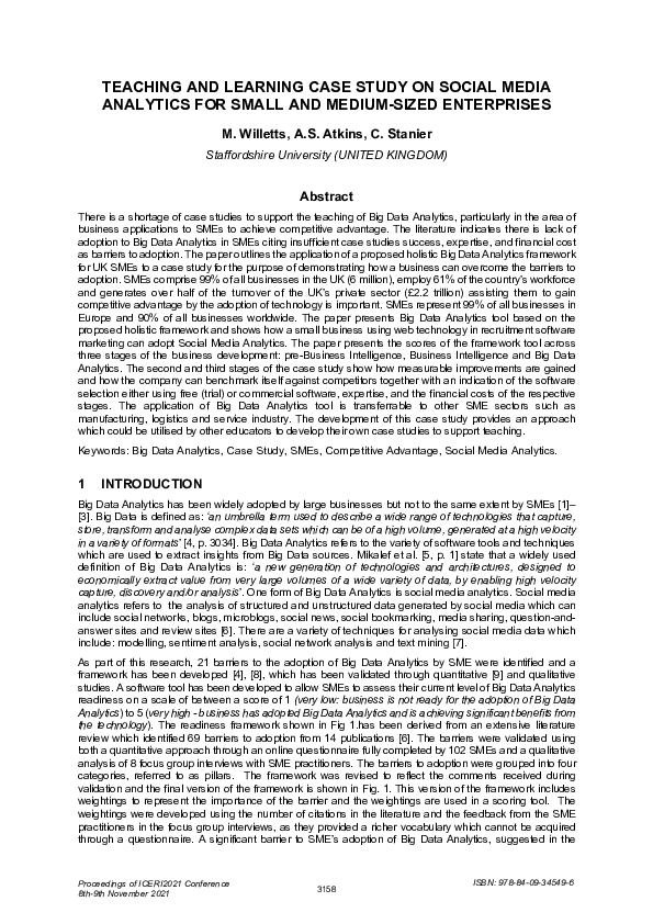 (PDF) Teaching and Learning Case Study on Social Media Analytics for ...