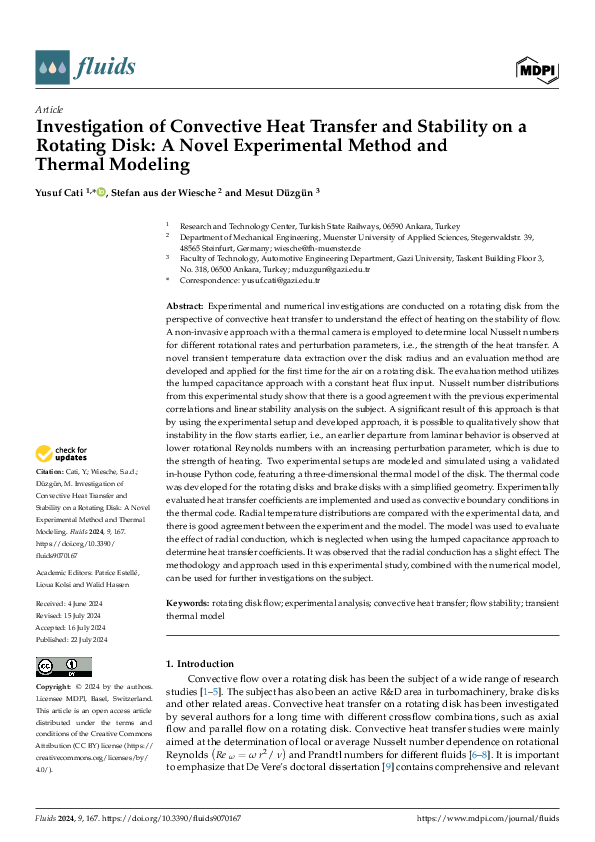 (PDF) Investigation of Convective Heat Transfer and Stability on a ...