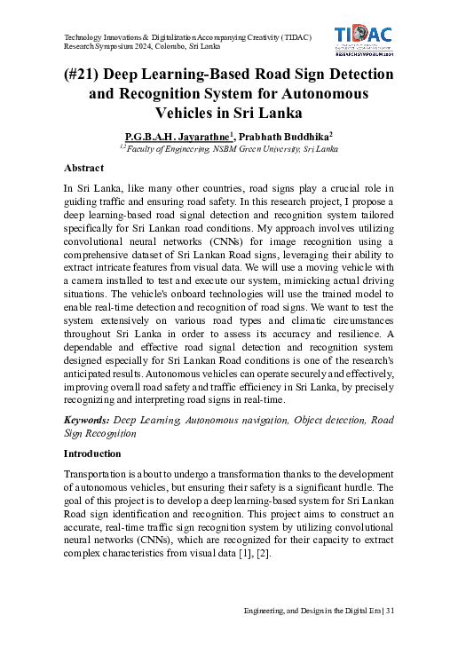 (PDF) Deep Learning-Based Road Sign Detection and Recognition System ...