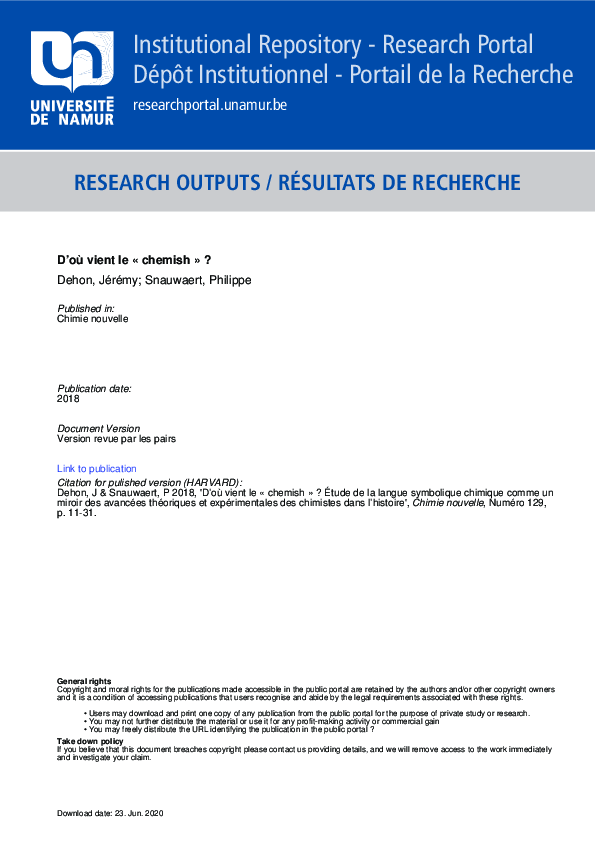 (PDF) D’où vient le « chemish » ?:Étude de la langue symbolique ...