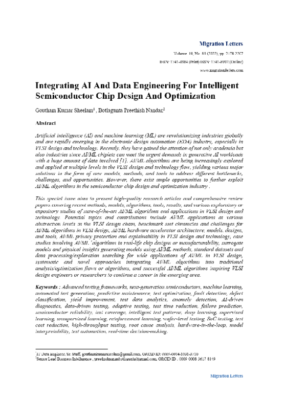 (PDF) View of Integrating AI And Data Engineering For Intelligent ...