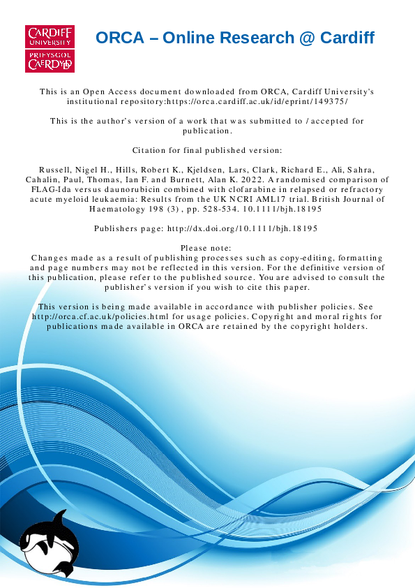 (PDF) A randomised comparison of FLAG‐Ida versus daunorubicin combined ...